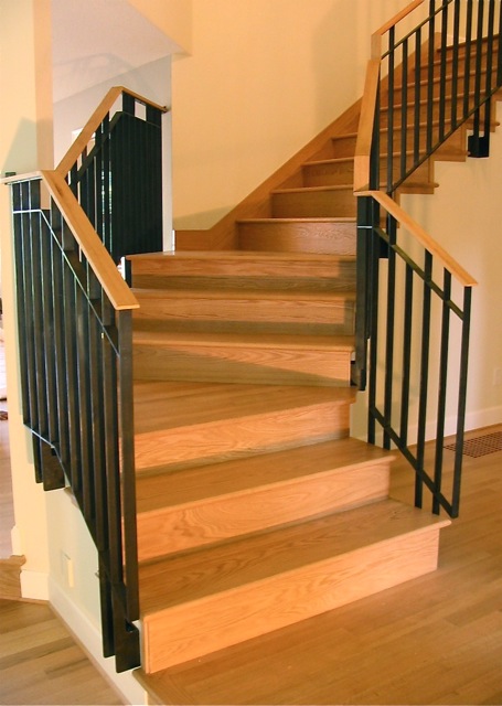 red oak treads and risers