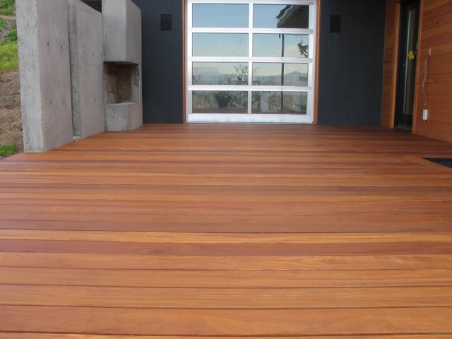 cumaru deck with 2 coats Messmer's