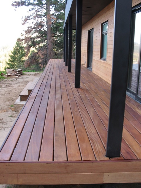 cumaru deck with 2 coats Messmer's